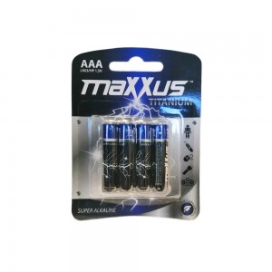 Maxxus AAA Alkaline Batteries Pack of 4