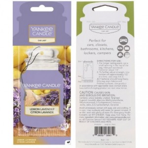 Yankee Candle Lemon Lavender 2D Paperboard Fragrance Infused Card Jar