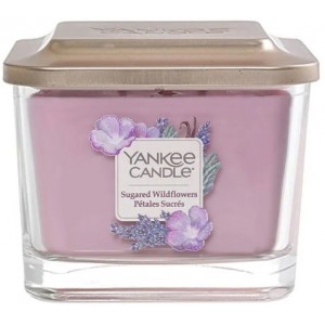 Yankee Candle Medium Jar Elevation Collection With Platform Lid Sugared Wildflowers