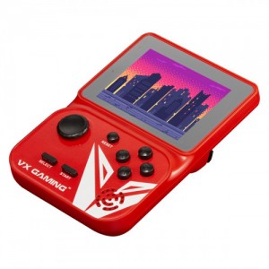 VX Gaming Nostalgia Series Handheld Retro Game Station with 4GB Micro SD - Red
