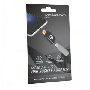 Volkano OTG Series Micro USB to USB Socket Adaptor