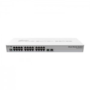MikroTik CRS326 Network Switch - 24-Port Gigabit Switch with Cloud Routing &amp; SFP+ (Rack-mounted)