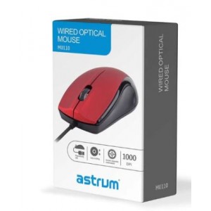 MU110 Mouse Option USB BK/RD