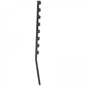 Nemtek Fence Pole - 5Line Round - Black