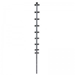 Nemtek Fence Pole - 5Line Round - Black