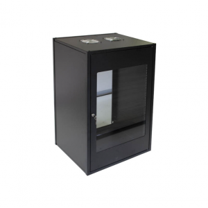 RCT 4U Cabinet Wallmount 600W x 450D Glass Door 50kg Load