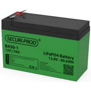 Securiprod 7Ah Lithium Iron Phosphate Battery - LiFeP04 (Drop-in replacement for 7ah 7.2ah lead acid battery) - Gates, alarms etc