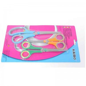 Casey 3 pc Multicolour Household Scissor Pack - Hardened blade  light weight Multipurpose Household Scissors   Stainless steel