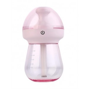 Casey Milk Feeding Bottle Shaped Multifunctional Portable 240ml USB Humidifier Air Purifier Mist Maker with LED light For Home O