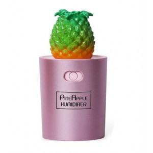 Casey Pineapple Shaped Multifunctional Portable 130ml USB Humidifier Air Purifier Mist Maker with LED light For Home Office and