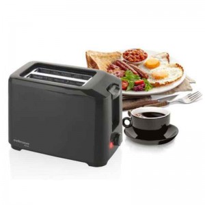 Mellerware Toaster  2 Slice  700W  Black  Plastic body  7 color settings  Crumb tray  Two feet  Retail Box  1 year warranty