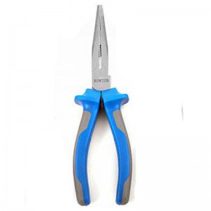 Rowton Long Nose 8 inch Pliers and Side Cutter Combination with Anti-slip handles-Made from drop-forged steel  Long Nose design
