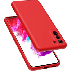 Tuff-Luv Slim Soft Feel Silicone Case for  Samsung Galaxy S21 FE 5G - Red