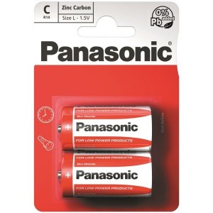 Panasonic C Carbon Zinc Battery - 2 Pack