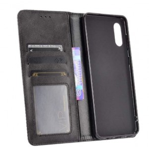Tuff-Luv Essentials Booksytle Case for Samsung Galaxy A02 - Black (5055261891824)