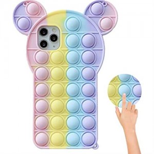 Sceedo Pop It Bubble Iphone X Cover - Pink Rainbow