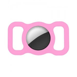 Tuff-Luv Pet Dog Collar Holder Compatible with Apple Airtag -  Pink