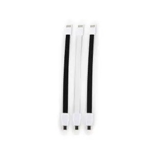 Whizzy Designer 3 Pack Micro USB Charge And Data Sync Cable - 22cm