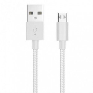 Whizzy Reversible Micro USB Charge and Data Sync Cable - White