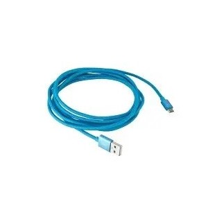Whizzy Extra Long Micro USB Charge and Data Sync Cable - Blue