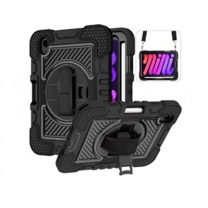 Tuff-Luv Armour Jack Rugged Case and Strap for Apple iPad Mini 6 - Black