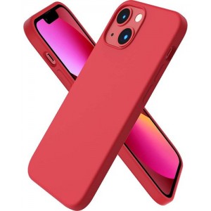 Tuff-Luv Soft Feel Liquid Silicone Case for Apple iPhone 13 Mini - Red