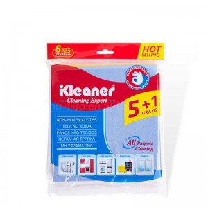 Kleaner Multi Purpose Household Non Woven Eco Friendly Cleaning Cloths 38*40cm ( Pack of 6 )