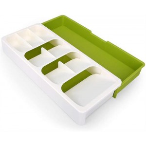Casey Cutlery 9 Compartments Drawer Organizer - Cream