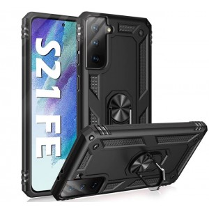 Tuff-Luv Rugged Case and Stand for Samsung Galaxy S21 FE 5G - Black