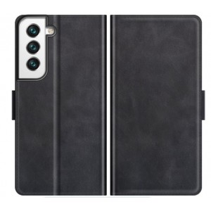 Tuff-Luv Essentials Leather Folio Case for Samsung S22 Plus - Black