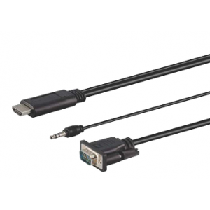 Linkqnet 1.8m HDMI Male to VGA Male with Audio Cable