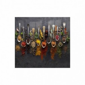 Parrot Spices Hob Splashback Glass - 598mm X 650mm