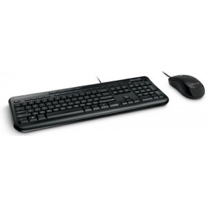 Microsoft Wired Desktop 600 Keyboard and Mouse - Black, New
