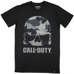 Call of Duty - Camo Skull T-Shirt - Black - Small