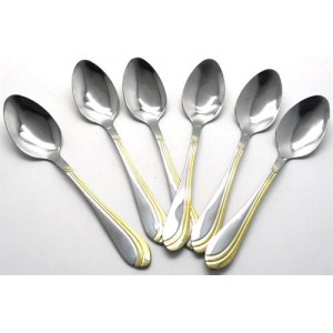 Casey Catering 6 Piece Stainless Steel Dinner Tea Spoons Set
