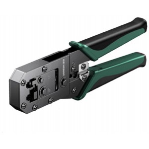 UGreen Multi-Function LAN Cable Crimping Tool - Black and Green / Crimping / Cutting and Stripping