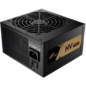 FSP HV Pro Series 650W 230V 80 Plus White ATX12 V2.52 Power Supply with DC to DC Module Design and 120mm Silent Fan - Black