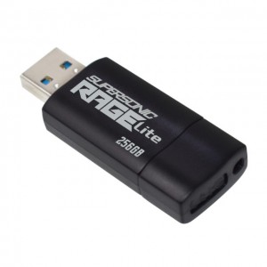 Patriot Supersonic Rage Lite 256GB USB3.2 Gen 1 Flash Drive – Black