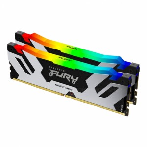 Kingston Fury Renegade Silver RGB KF564C32RSAK2-32 32GB (16GB x2) DDR5 6400MT/s Non ECC DIMM Memory