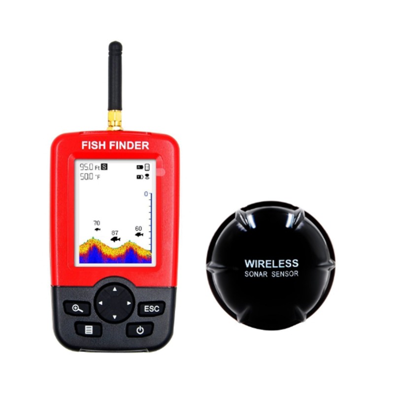 WIRELESS Fish Finder - Battery Powered / 100m Detection Range