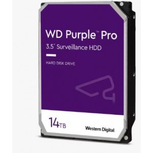 Western Digital  WD141PURP 14Tb Purple Pro 3.5 inch SATA3 Surveillance Hard Drive - 7200rpm