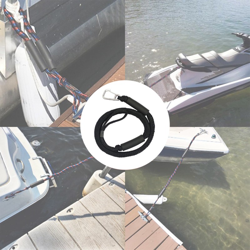 Boat Dock Tie Stretchable 1.2m Bungee Cord (Stainless Steel Clip