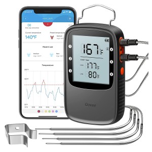 Govee Smart Bluetooth Meat Thermometer - 4 Probes / 70m Range / Digital / Alerts