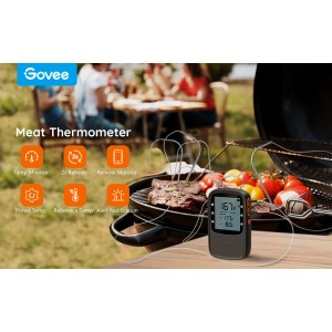 Govee Smart Bluetooth Meat Thermometer - 4 Probes / 70m Range / Digital /  Alerts - GeeWiz