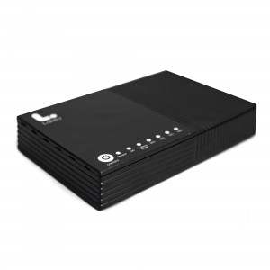 LALELA 48840mWh Mini UPS Backup Power for Router - 5V / 9V / 12V / POE Out / USB