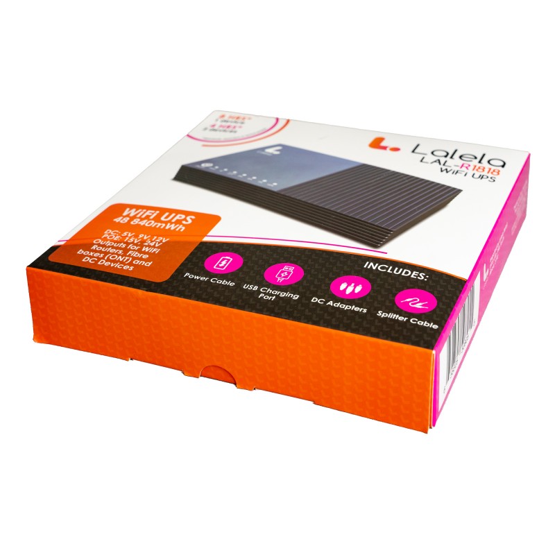 LALELA 48-8Wh ( 13500mAh ) Mini UPS Backup Power for Router - 5V