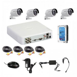Hikvision 1080p Lite 4 Channel Turbo HD CCTV Kit w/1TB Hard Drive