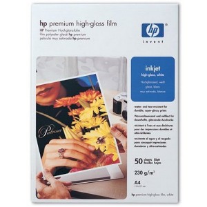 HP C3837A Premium High-gloss White Film - A4 - 50sheets - 230g/m²