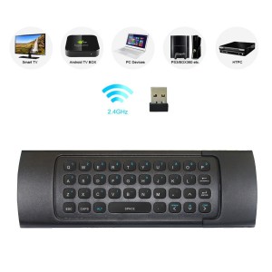 Rii 3in1 Multi-function Fly Mouse Mini Wireless Keyboard Infrared Remote Control-MX3-M  
