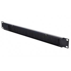 Zone Enclosures 1u Brush Panel - Black